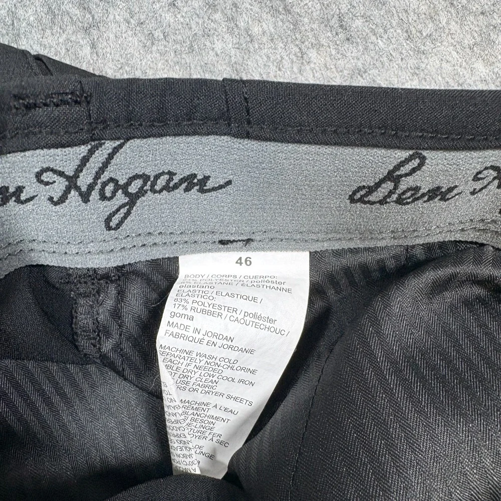 Ben Hogan Golf Shorts Men's Size 46 Black Flat Front Stretch Outdoor Performance